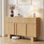 Buffet/crédence à 3 portes cannelées, 120 cm de large, tablette réglable-574650787-764972673