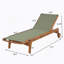 Chaise longue d'extérieur à structure en bois-1643181525
