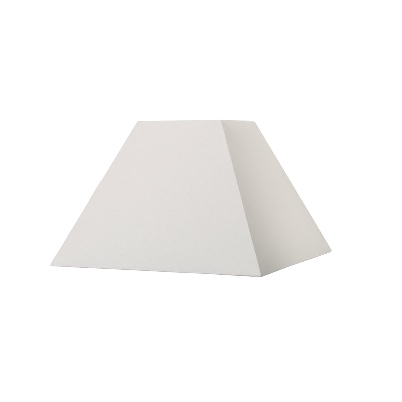 Lorentzen Cotton Tapered Square Lamp Shade, Cream Calico, 29.5cm H x 40cm W x 40cm D