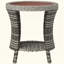 Table d'appoint, table basse d'extérieur en osier-262594238
