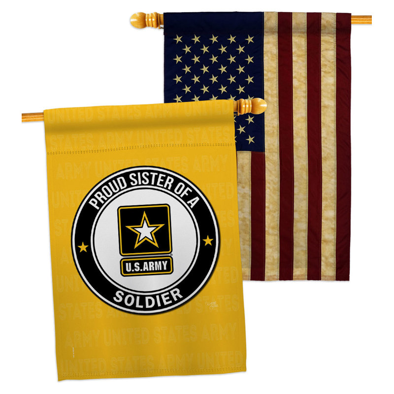Drapeau de maison en polyester à 2 côtés 40 x 28 po