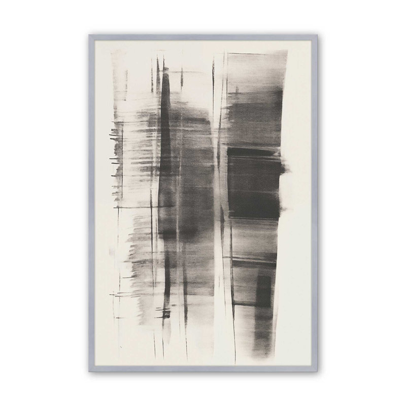 Imprimé Hazy Shade Whimsy II, H 25,25 po x l 19,25 po, Cadre en chrome poli