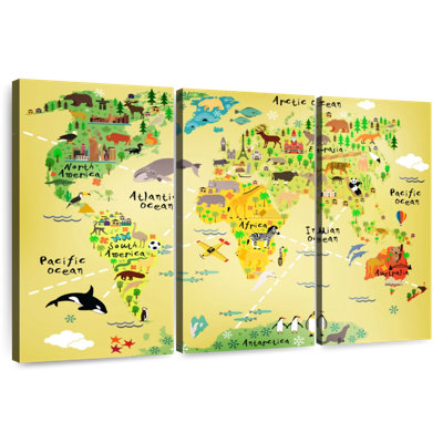 Carte du monde des animaux Keiri