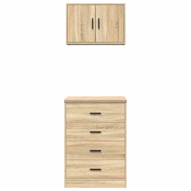 2 Piece Garage Cabinet Part Or Accessory, Sonoma Oak