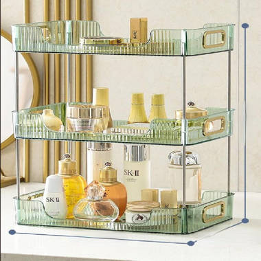 Kanja Plastic 7 Compartment Makeup Organizer