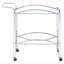 Porch & Den 2-Tier Rectangular Glass Shelf Metal Bar Cart