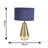 Jax Metal Dimmable Touch Table Lamp with Velvet Drum Shade with LED Bulb-36579863-36579861