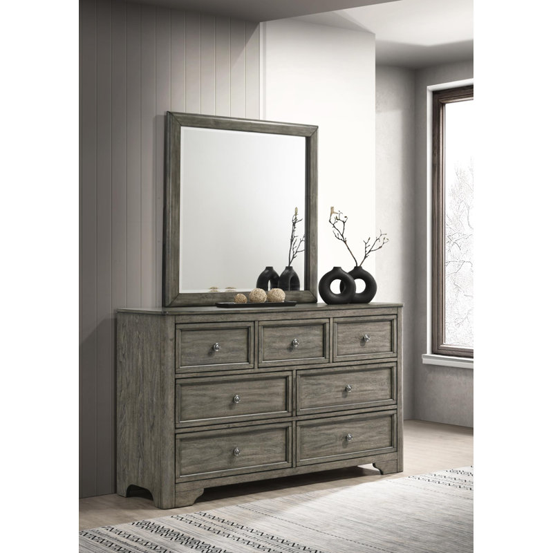 Antique Gray Dresser