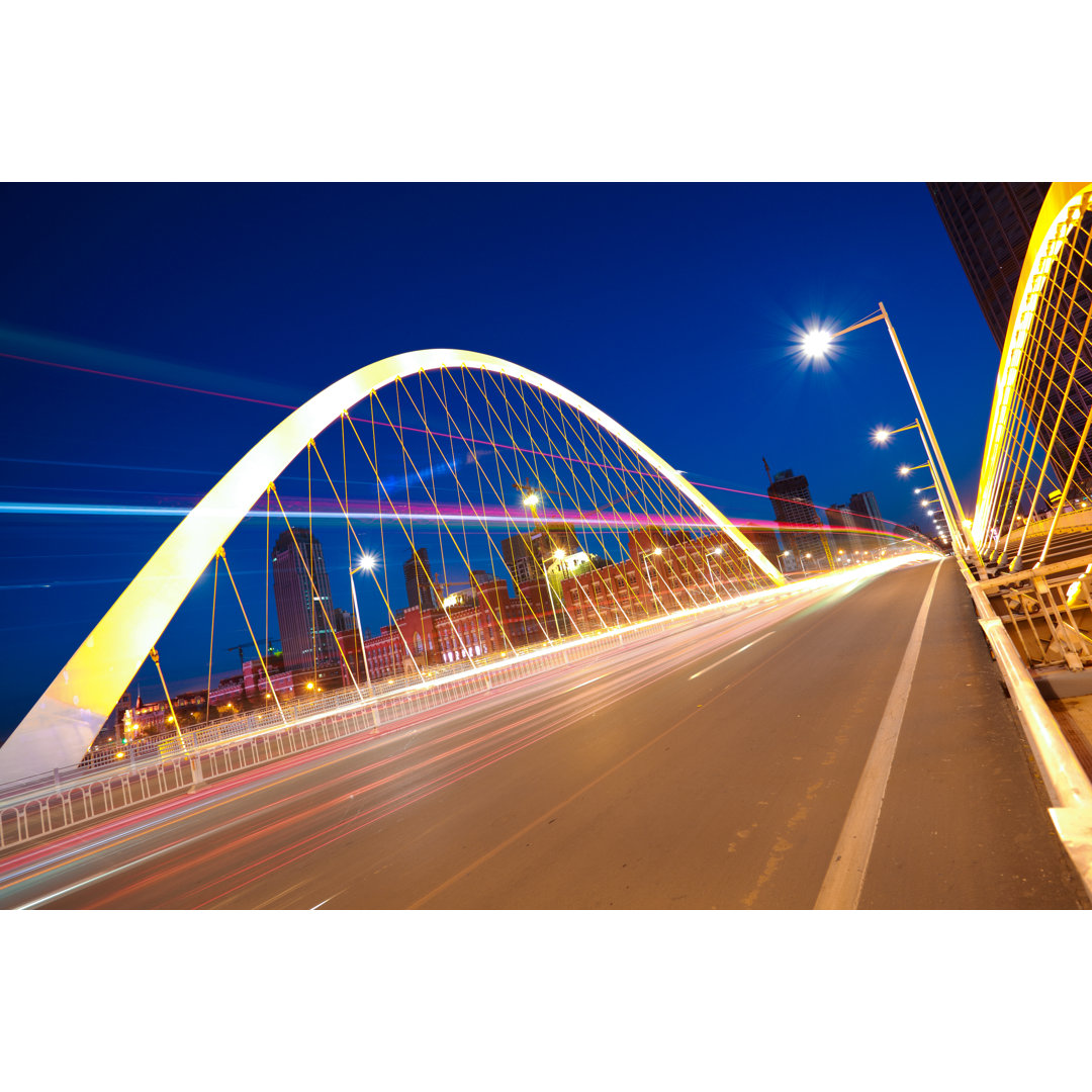 Arc Bridge Girder Highway - Wrapped Canvas Art Prints