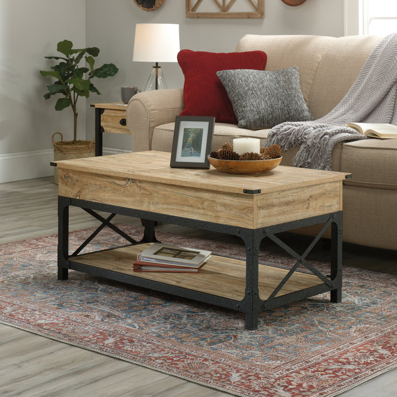 Hovey Single Coffee Table, Milled Mesquite