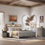 House of Hampton® 3 Piece Bedroom Dresser Set - 4 Drawer Dresser And Two 2 Drawer Nightstands,Grey Wash