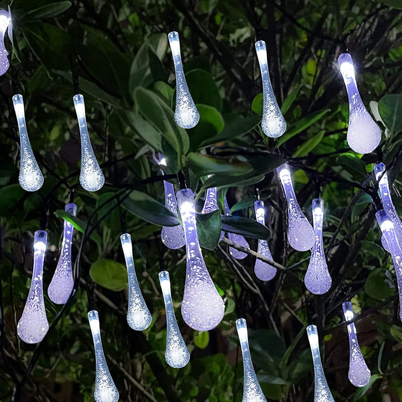 Guirlande de 30 lumières DEL Rosiclare, Blanc
