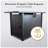25" H X 42" W Steel Outdoor Fire Pit Table With Lid-514540581