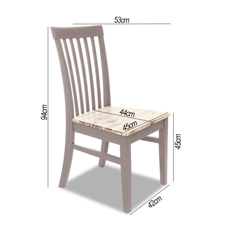 Taylor Slat Back Side Chair, Truffle