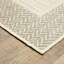 Tapis intérieur / extérieur beige / ivoire à rayures linéaires moderne Tavraj-945654377-945654379
