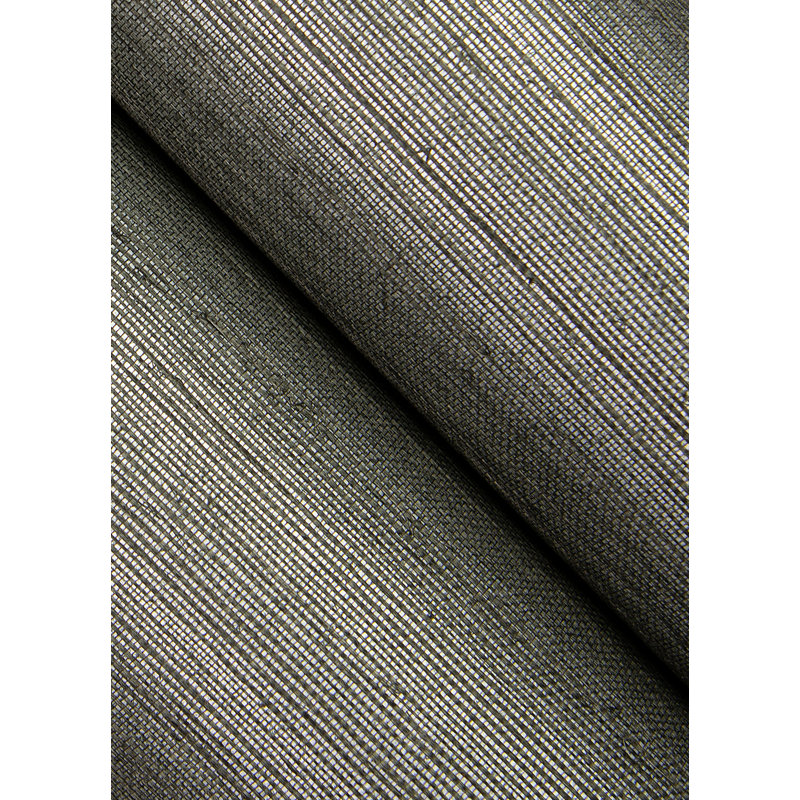 Papier peint en sisal Colcord, Gris anthracite
