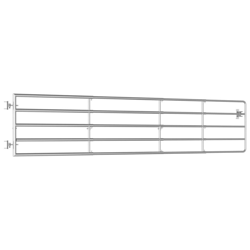 Panos 90cm H x 400cm W Sliver Metal Gate