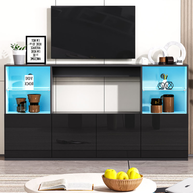 67'' Media Center, Black