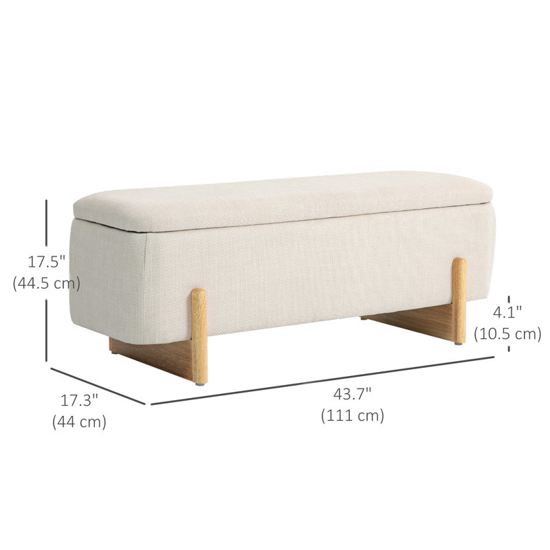 Repose-pieds avec rangement Linen