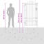 240 cm W Gate Fencing
