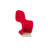 Modholic Wave Chair, Red Matte (Set Of 2)-945352474