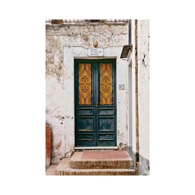 Italian Door No 12 by Susan Vizvary - Print on Canvas, Wrapped Canvas, 20.32 cm H x 30.48 cm W