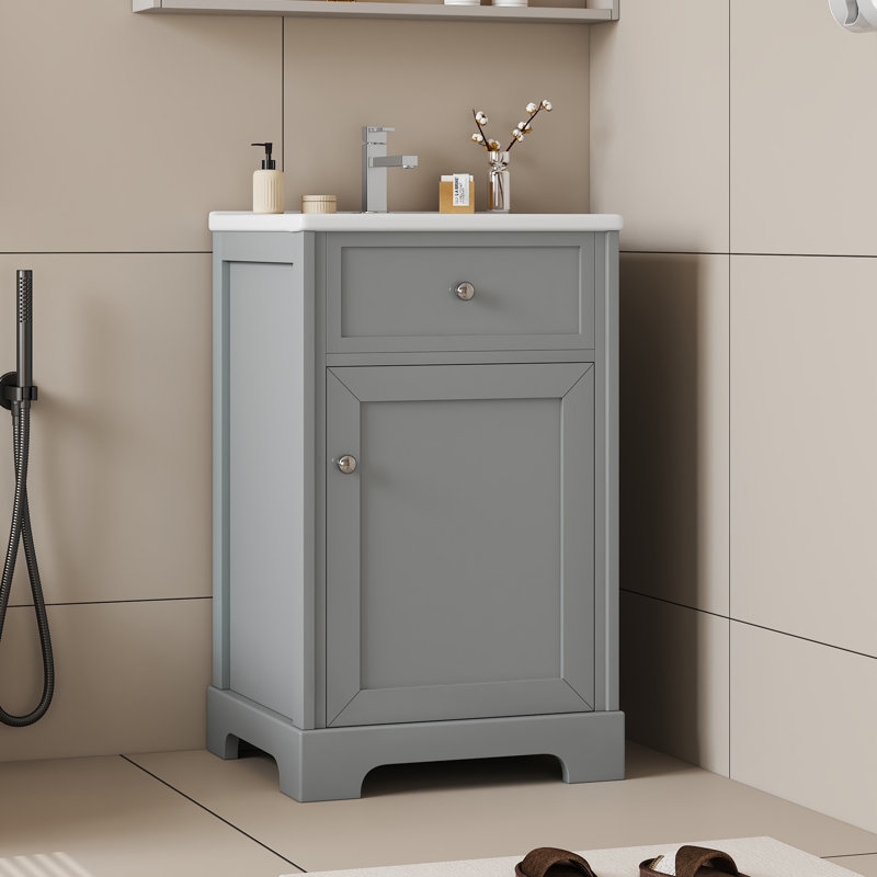 Meuble-lavabo de 20 po Imoh, Gris