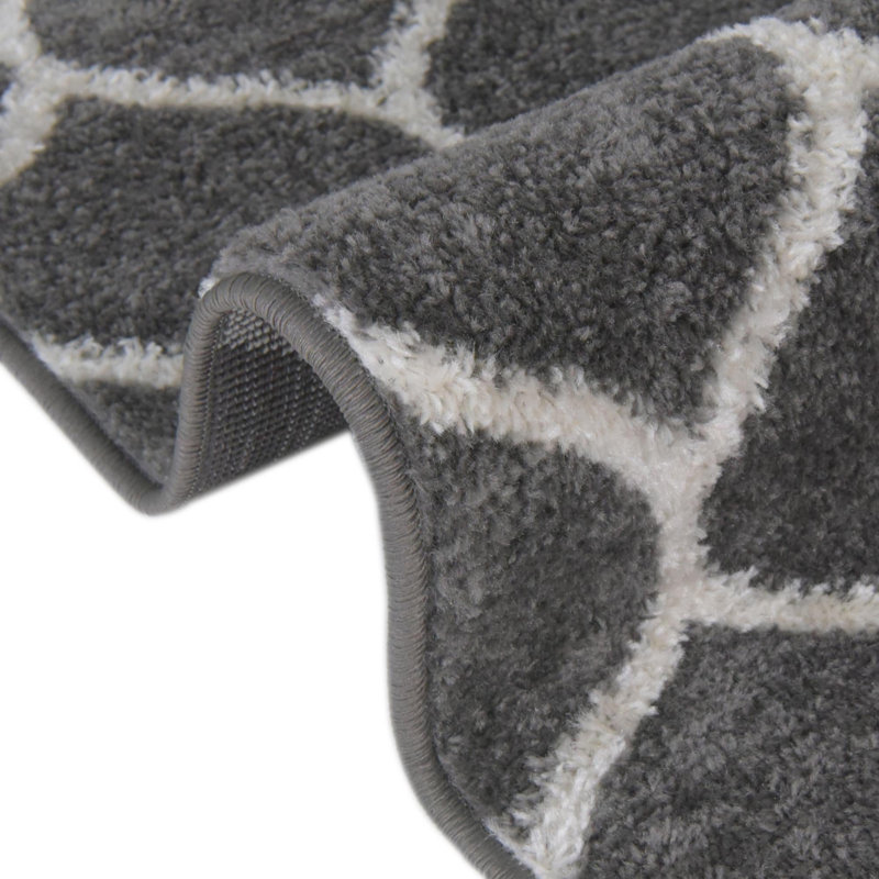 Tapis gris foncé Lllan, Carré 7 pi 1 po