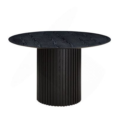 46.45 Inch MDF Dining Table For Dining Room Round Dinner Tables Mid-Century Modern Table