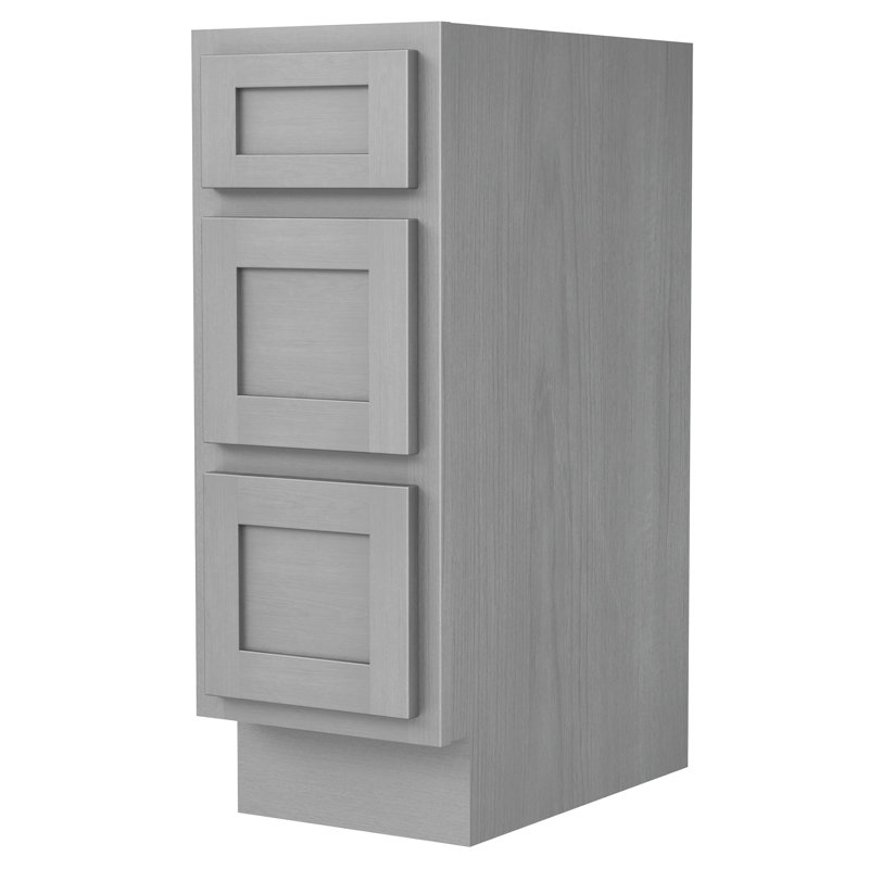 Base de meuble-lavabo simple Hibbard seulement, H 32,5 po x l 12 po x p 21 po, Argent