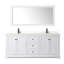 Meuble-lavabo double autoportant 80 po avec plateau en quartz et miroir Avery-98214025-98214027-98214026
