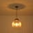 15.0'' 1-Light Dimmable Ribbed Glass Globe Pendant