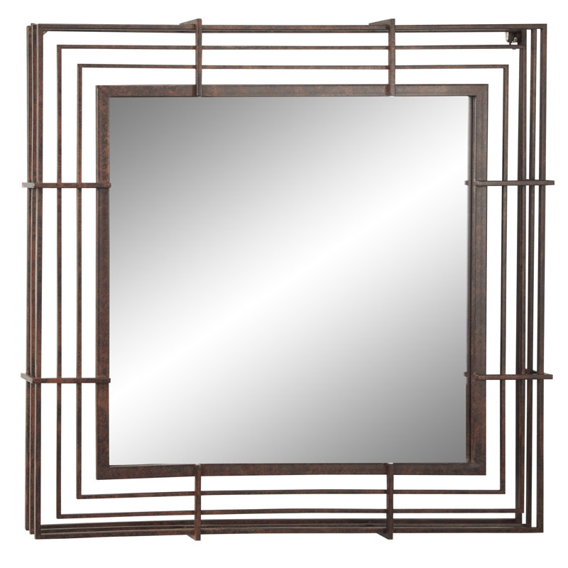 Alford Metal Square Wall Mirror