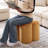 Leiani 18.5" Wide Boulce/Velvet/Linen Upholstered Ottoman-1545508554