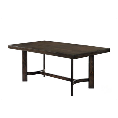 Weathered Oak Finish Dining Table