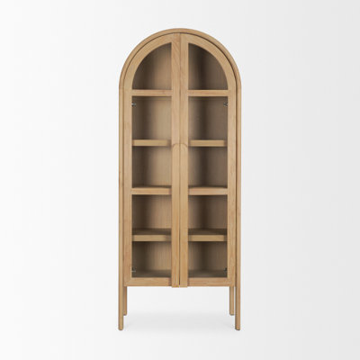 Enos Curio Cabinet New Elm, Light MCE002 by AllModern
