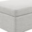 Lauryl Rectangle Storage Ottoman, Ivory