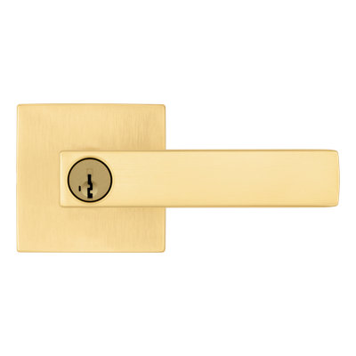 Singapore Keyed (Entry) Door Lever with Square Rosette Multipack