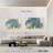 Harnek Turquoise Hydrangea On Barn Board-107988261
