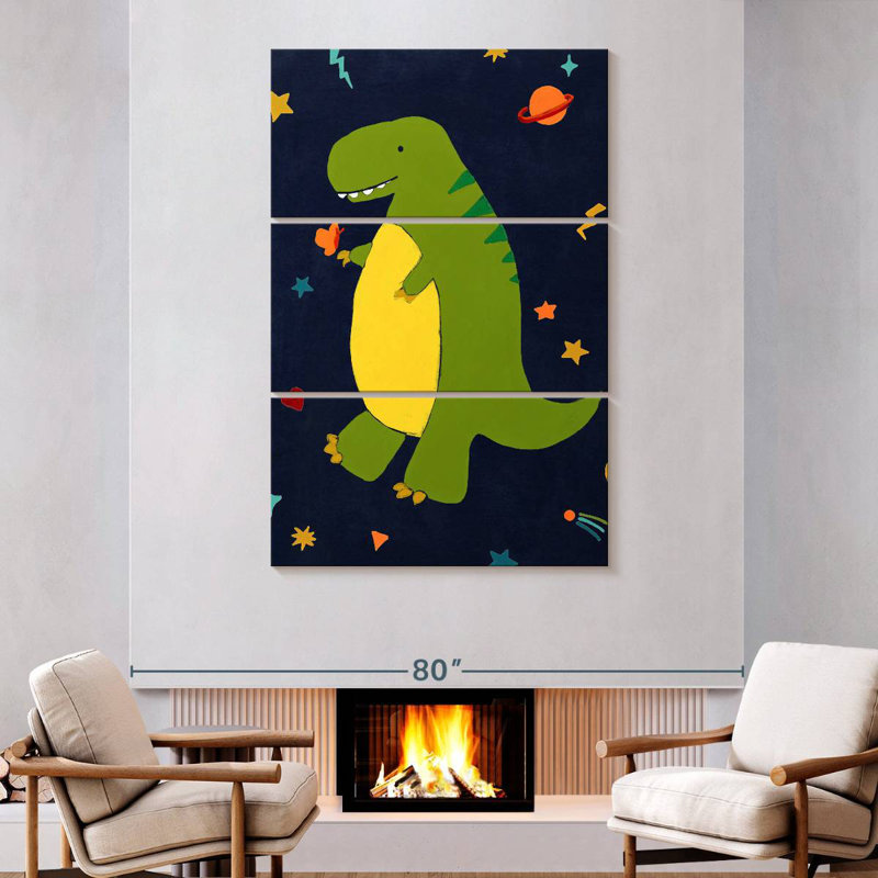 Ashelle Dinos étoilé III, H 74 po x l 48 po