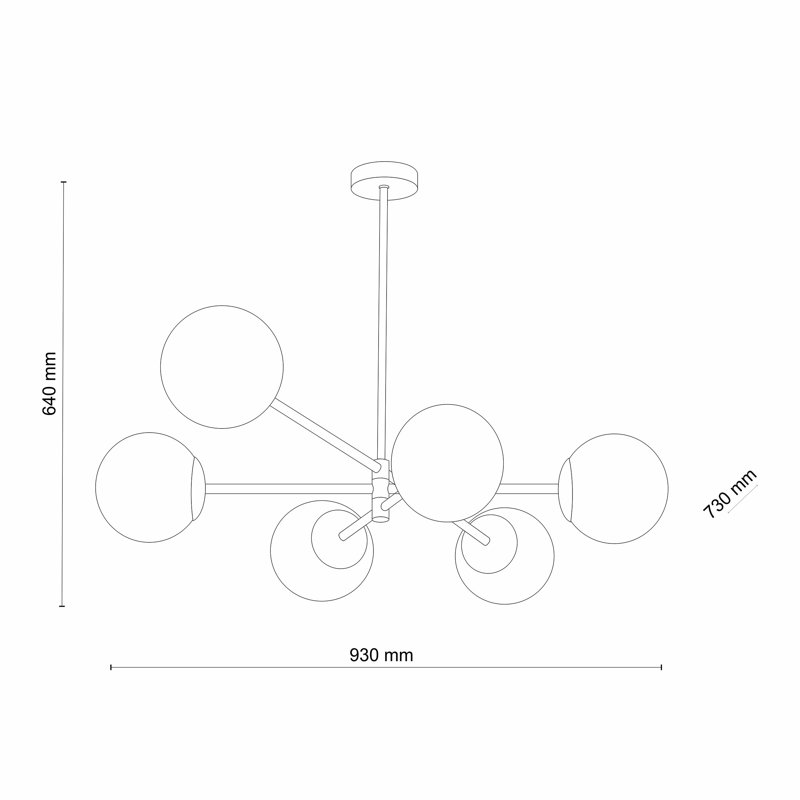 Aniha 6 - Light Sputnik Chandelier