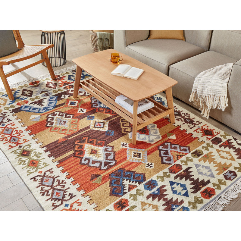Shelstead Southwestern Wool Hand Woven Area Rug, Rectangle 160 x 230cm