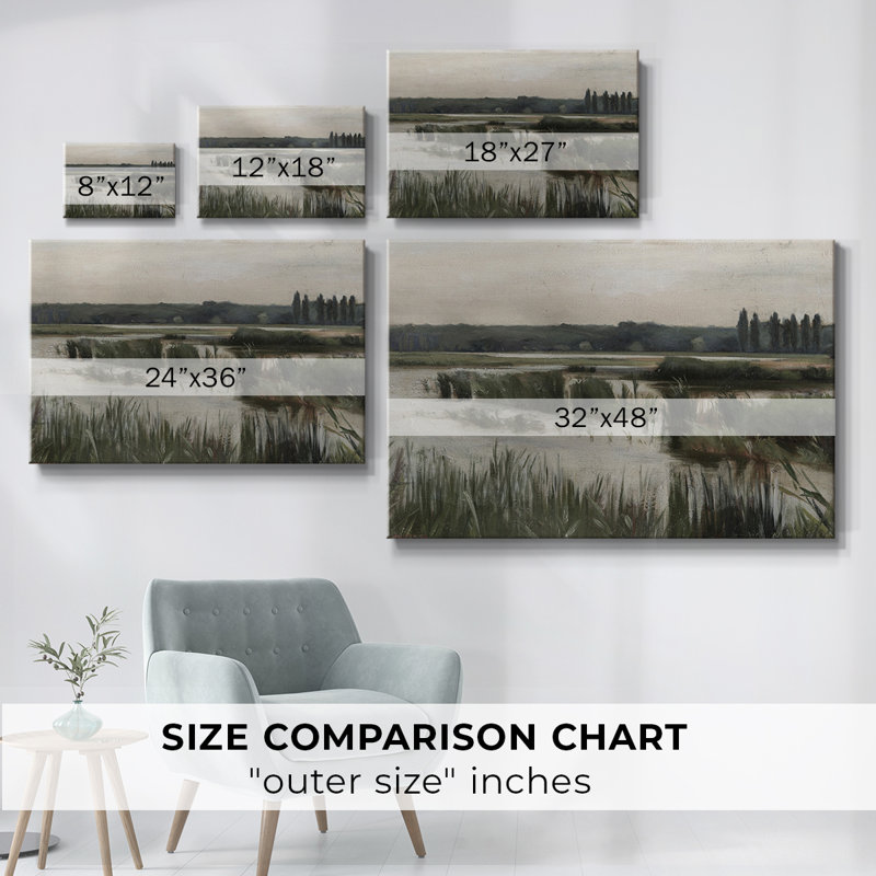 Paysage rétro - XLI, Wrapped Canvas, H 41 po x l 61 po x P 1,5 po