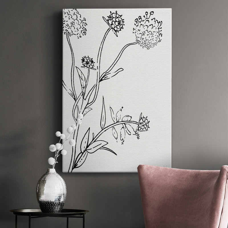 " Botanical Study I ", 27" H x 16" W x  1.5" D