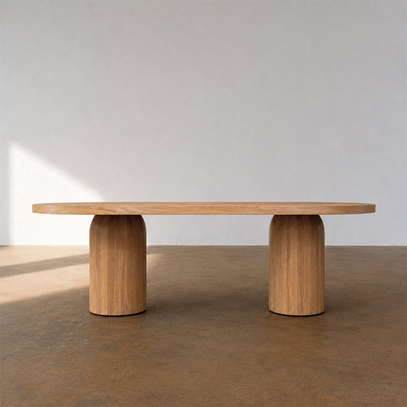 Table de salle à manger Beavercreek, H 30 po x L 95,75 po x l 43,5 po, Chêne nordique