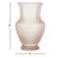 Vase de table en verre rose 8 po Teaberry