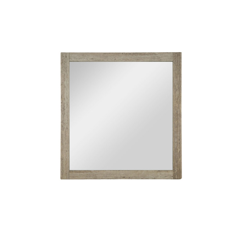 Bayldon Faux Travertine Mirror