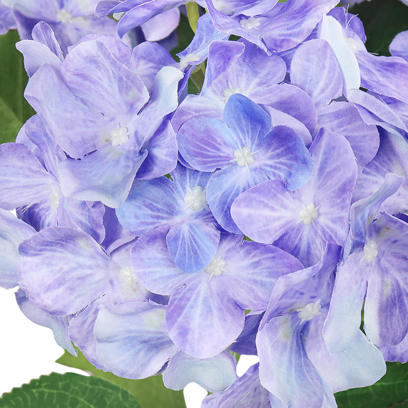 Tige de fleur d'hortensia artificielle, Pervenche