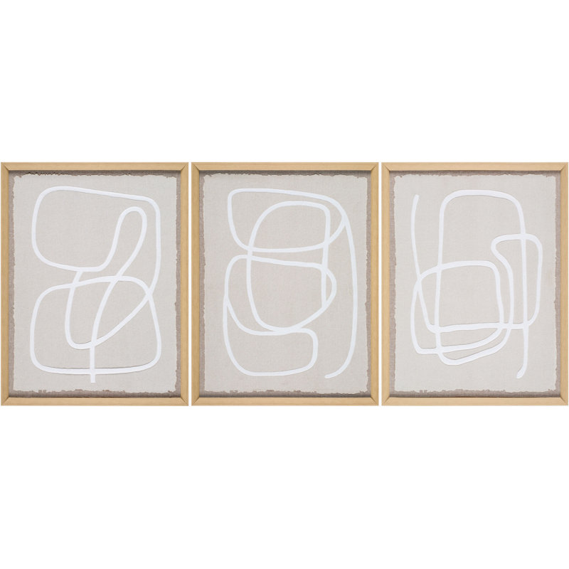 Lines Wall Art, Natural Brown