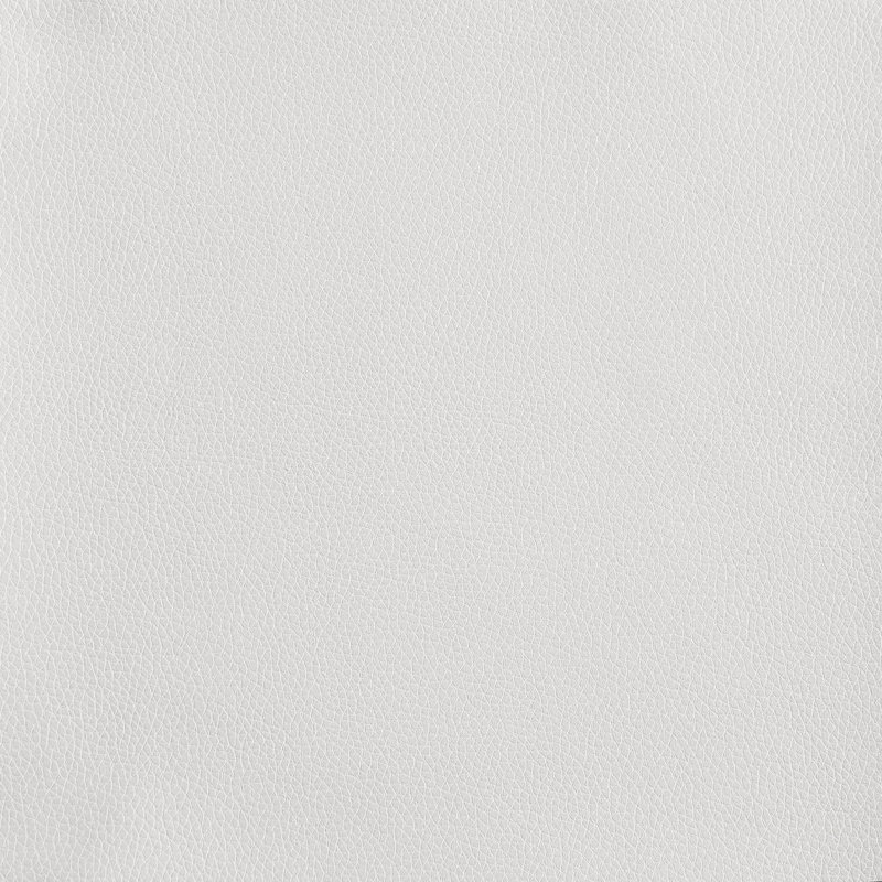 Ordaz Faux Leather Ottoman, White Faux Leather